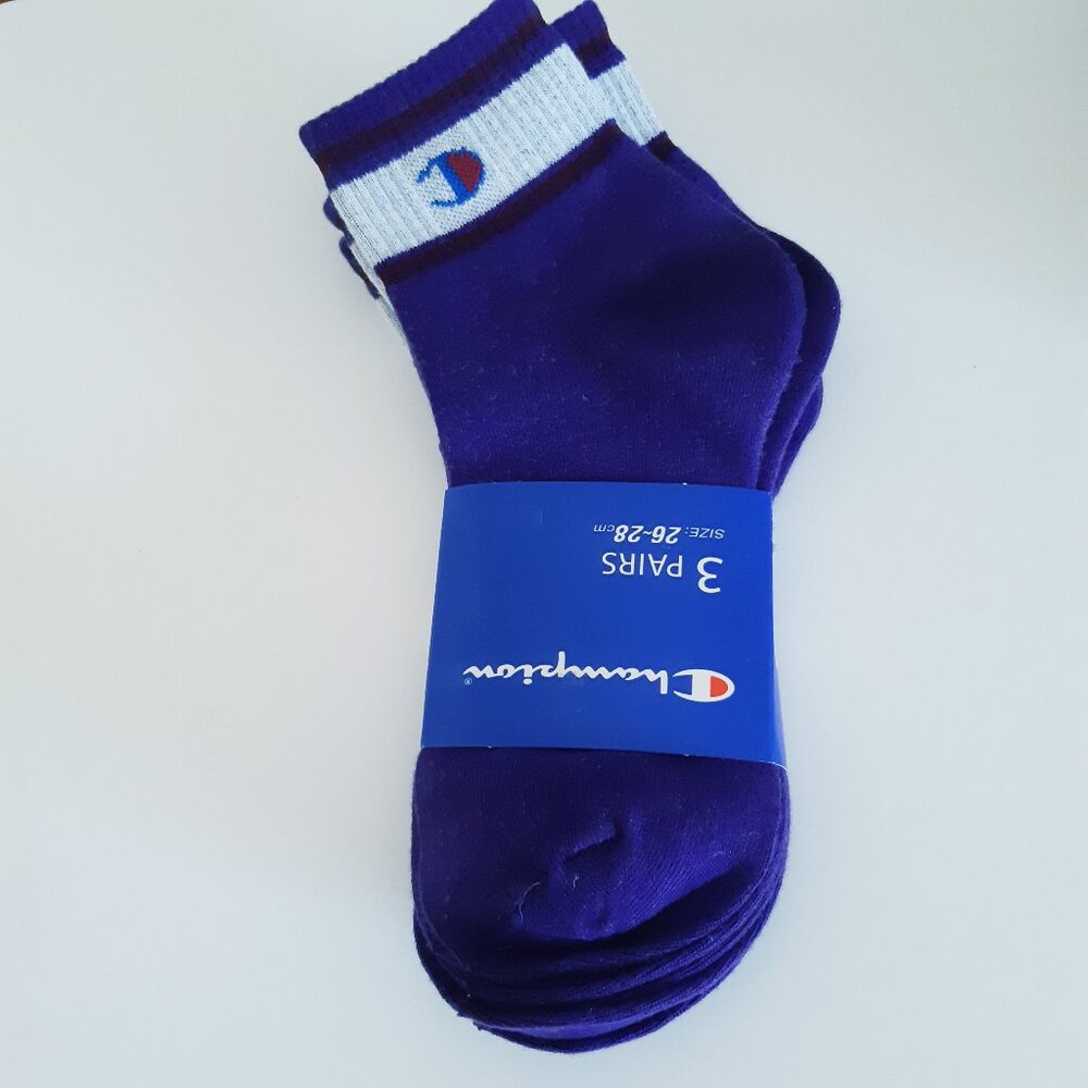 Champion Ankle Socks 3 Pack Purple